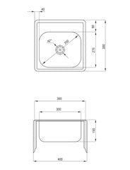 Кухонная мойка Deante Techno ZMU 3100, decor цена и информация | Раковины на кухню | 220.lv