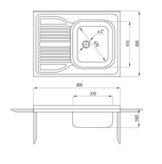 Кухонная мойка Deante Tango ZM6 311L, левая, decor  цена и информация | Раковины на кухню | 220.lv