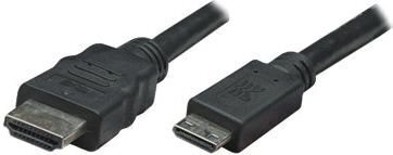 MANHATTAN MINI HDMI 19M-HDMI 19M 1.8M cena un informācija | Kabeļi un vadi | 220.lv