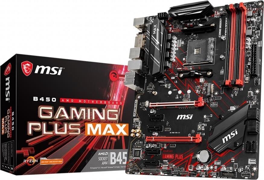 MSI B450 GAMING PLUS MAX cena un informācija | Mātesplates | 220.lv