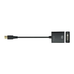 LogiLink — адаптер USB3.0 на DVI цена и информация | Адаптеры и USB разветвители | 220.lv