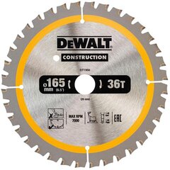 Griešanas disks Dewalt 165x20mm - DT1950-QZ cena un informācija | Dārza tehnikas rezerves daļas | 220.lv