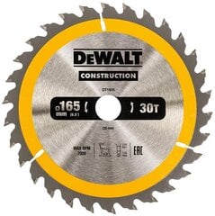 Griešanas disks Dewalt 165x20mm - DT1935-QZ cena un informācija | Dārza tehnikas rezerves daļas | 220.lv