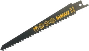 Пилки для линейной пилы Dewalt HCS 152 мм (DT2362), 5 шт. цена и информация | Запчасти для садовой техники | 220.lv