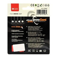 Imro 8 GB, Micro SDHC cena un informācija | Atmiņas kartes mobilajiem telefoniem | 220.lv