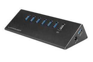 Адаптер LC-Power - Hub USB 3.0 Aktywny LC-HUB-ALU-2B-7 цена и информация | Адаптеры и USB разветвители | 220.lv