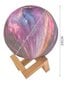 Krāsaina lampa Mēness 15cm, 16 krāsas cena un informācija | Galda lampas | 220.lv