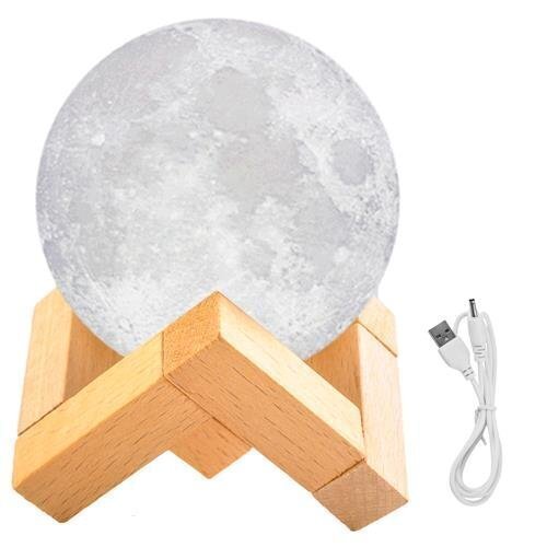 Nakts lampa Mēness, 8cm cena un informācija | Galda lampas | 220.lv