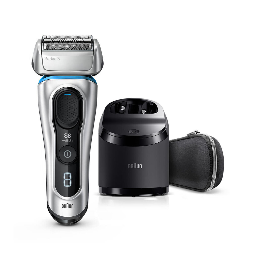 Braun Series 8 8390cc silver cena un informācija | Bārdas skuvekļi | 220.lv