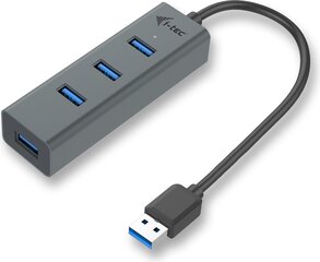 I-TEC U3HUBMETAL403 цена и информация | Адаптеры и USB разветвители | 220.lv