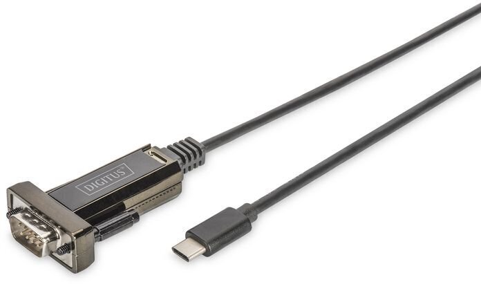 Adapter USB Digitus USB - D-SUB 25 Czarny (DA-70166) cena un informācija | Adapteri un USB centrmezgli | 220.lv