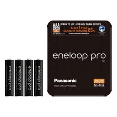 Panasonic eneloop заряжаемые батареи Pro AAA 930 4SP цена и информация | Батарейки | 220.lv