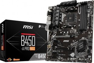 MSI B450-A Pro MAX цена и информация | Материнские платы	 | 220.lv