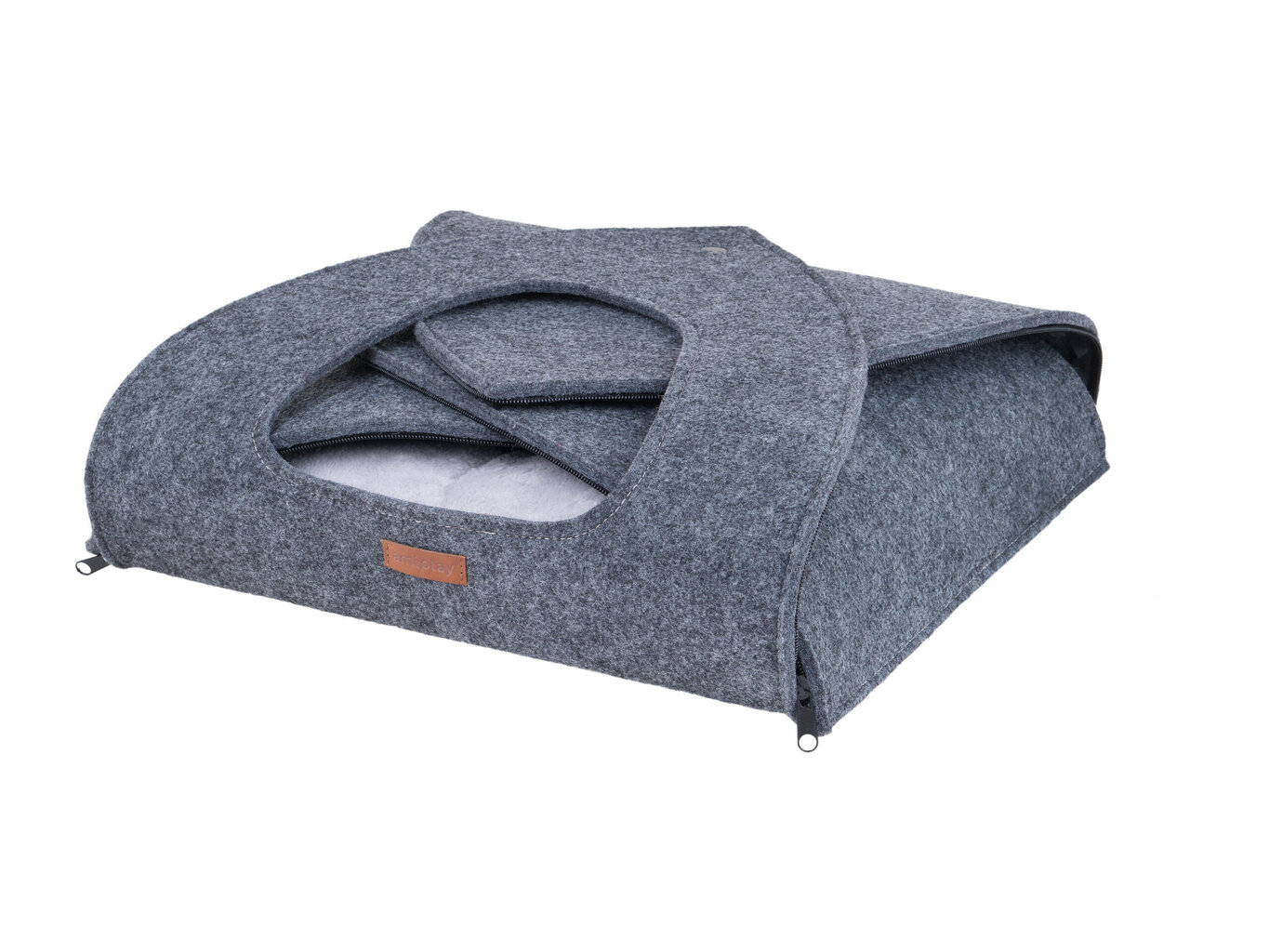 Amiplay guļvieta-būda Igloo Grey, 38x38x38 cm cena un informācija | Suņu gultas, spilveni, būdas | 220.lv