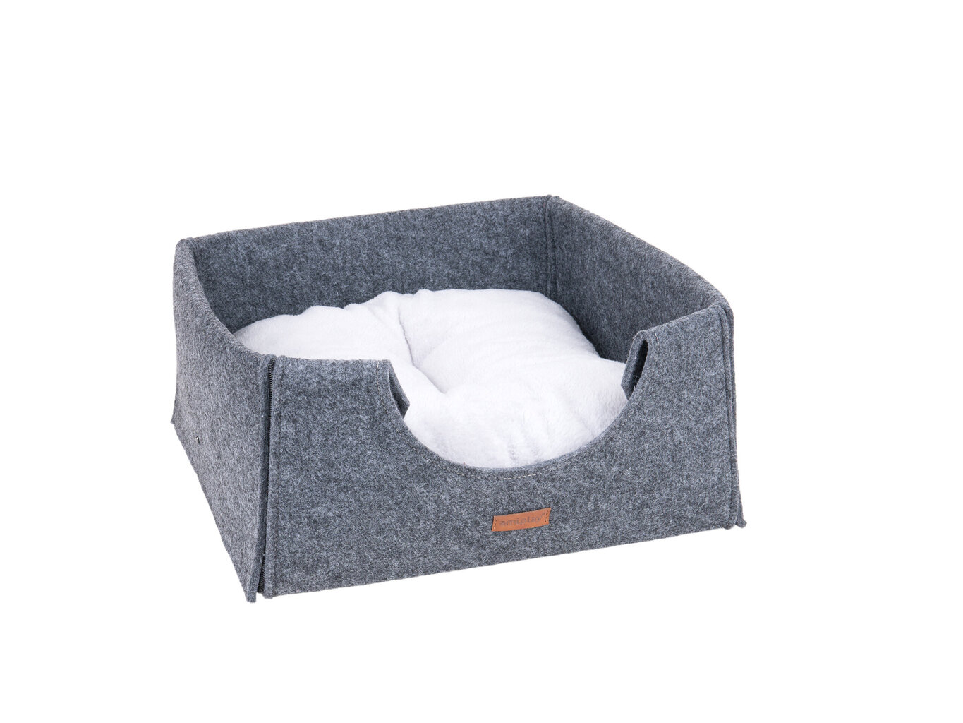 Amiplay guļvieta-būda Cube Quick Grey, 38x38x36 cm cena un informācija | Suņu gultas, spilveni, būdas | 220.lv