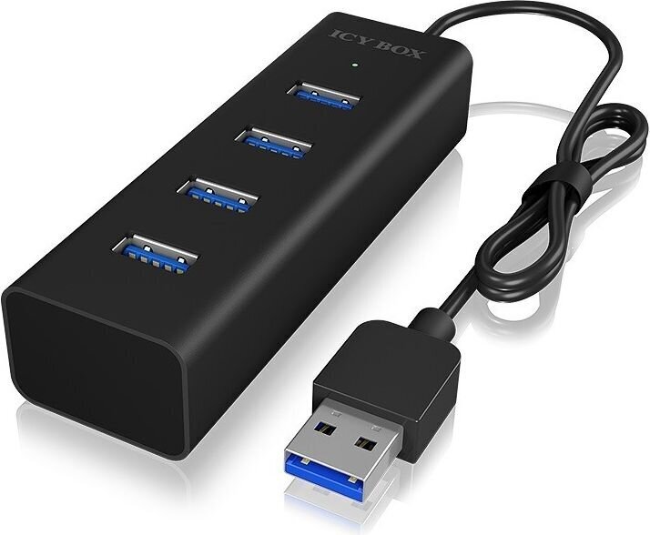 HUB USB Icy Box IB-HUB1409-U3 4 portowy Hub USB 3.0 (NUICYUS4P000012) цена и информация | Adapteri un USB centrmezgli | 220.lv