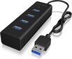 HUB USB Icy Box IB-HUB1409-U3 4 portowy Hub USB 3.0 (NUICYUS4P000012) цена и информация | Adapteri un USB centrmezgli | 220.lv