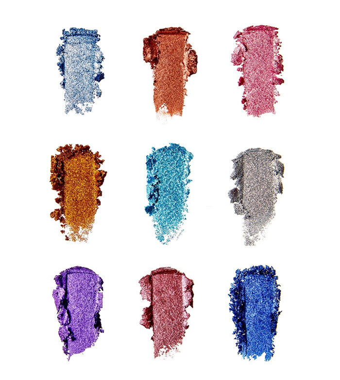 Acu ēnu palete Makeup Revolution London Pressed Glitter 13,5 g, Illusion cena un informācija | Acu ēnas, skropstu tušas, zīmuļi, serumi | 220.lv