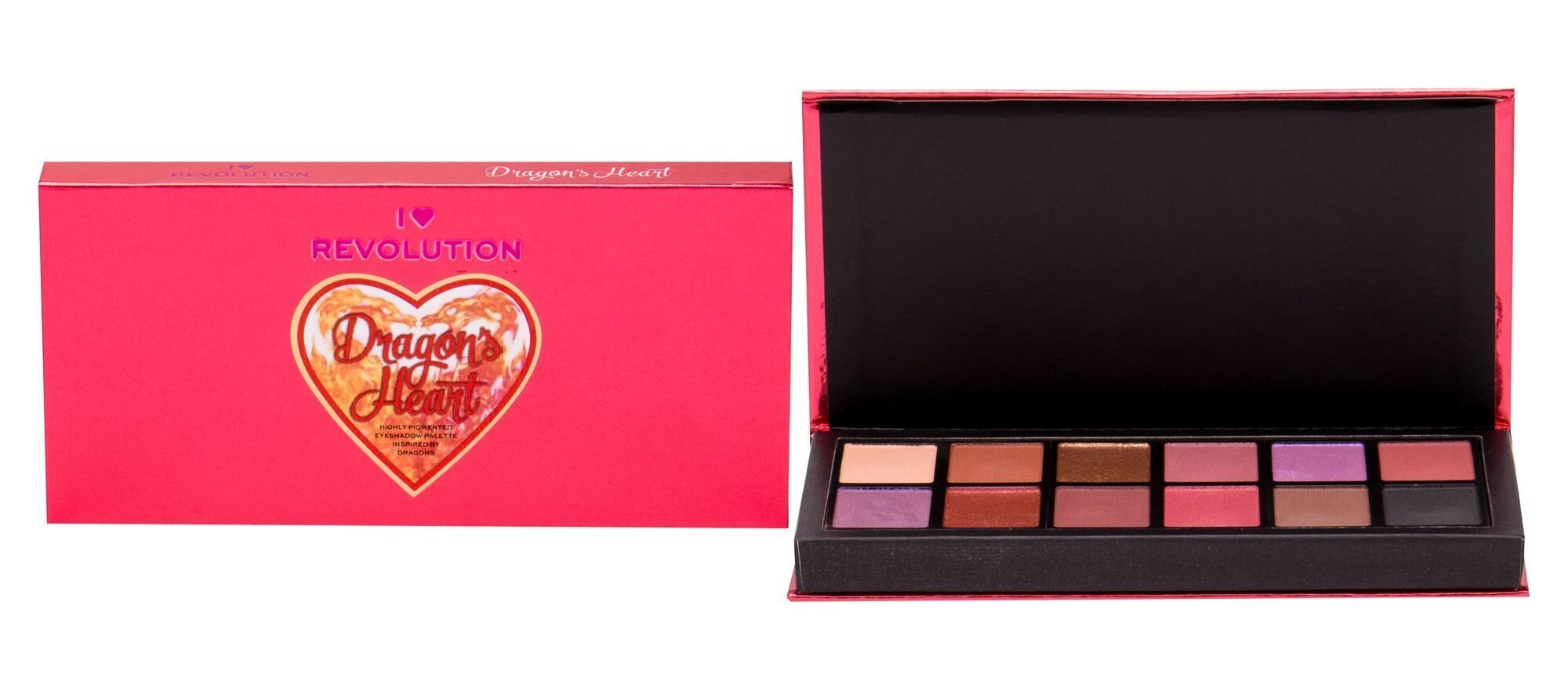 Acu ēnu palete Makeup Revolution London I Heart Makeup Revolution 9 g, Dragon's Heart 9 g, cena un informācija | Acu ēnas, skropstu tušas, zīmuļi, serumi | 220.lv