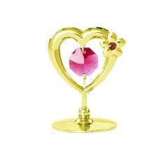 Сувенир "Сердце с цветком" с кристаллами SWAROVSKI цена и информация | Детали интерьера | 220.lv