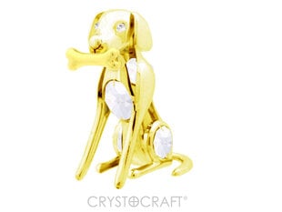 Сувенир "Собака с косточкой" с кристаллами SWAROVSKI цена и информация | Детали интерьера | 220.lv