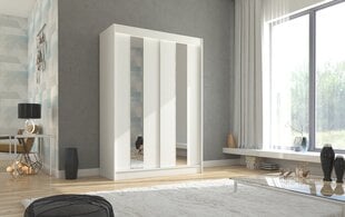 Skapis Adrk Furniture Balton 150 cm, balts цена и информация | Шкафы | 220.lv