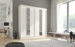 Skapis Adrk Furniture Balton 200 cm, balts cena un informācija | Skapji | 220.lv