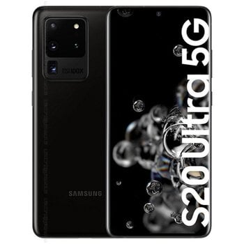 Samsung Galaxy S20 Ultra, 128 ГБ, Cosmic Black цена и информация | Мобильные телефоны | 220.lv