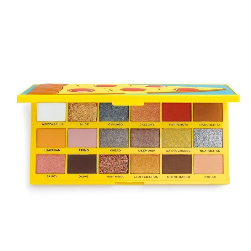 Acu ēnu palete Makeup Revolution 22 g,Tasty Palette Pizza cena un informācija | Acu ēnas, skropstu tušas, zīmuļi, serumi | 220.lv