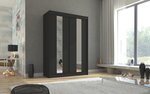 Skapis Adrk Furniture Balton 150 cm, melns