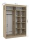Skapis Adrk Furniture Gilton 150 cm, ozola krāsas цена и информация | Skapji | 220.lv