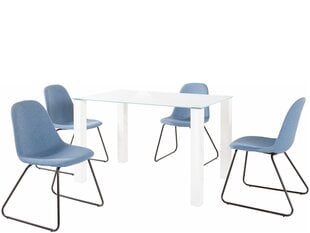 Notio Living Dante 120/Colombo комплект мебели для столовой, синий цена и информация | Комплекты мебели для столовой | 220.lv