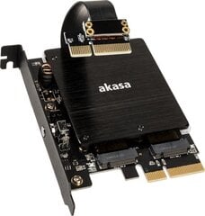 AKASA AK-PCCM2P-04 cena un informācija | Adapteri un USB centrmezgli | 220.lv