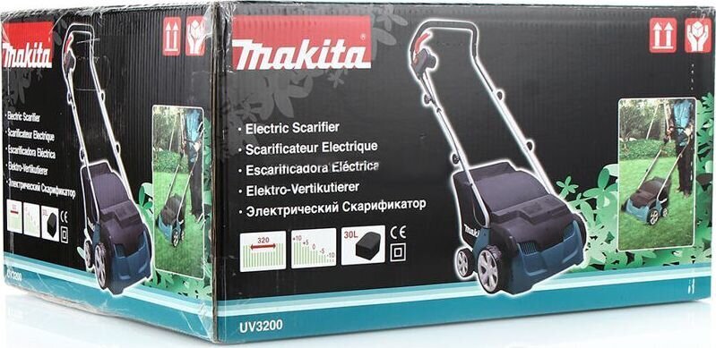 Elektriskais skarifikators Makita UV3200 cena un informācija | Zemes frēzes, kultivatori, aeratori | 220.lv