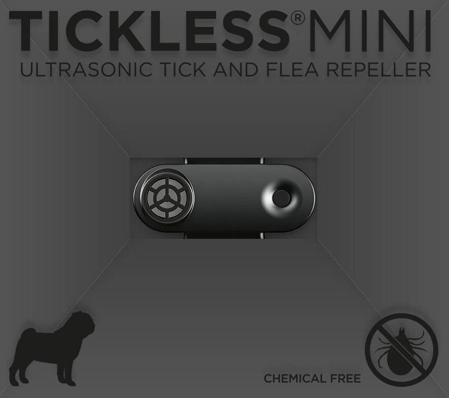 TickLess MINI ultraskaņas piekariņš pret ērcēm un blusām, suņiem un kaķiem Black цена и информация | Vitamīni, uztura bagātinātāji, pretparazītu līdzekļi suņiem | 220.lv