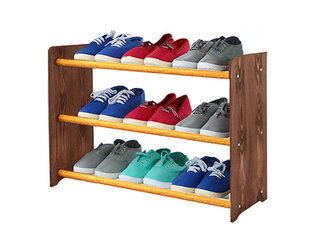 Полка для обуви RBS365, темно-коричневая/коричневая цена и информация | Полки для обуви, банкетки | 220.lv