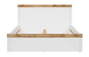 Кровать BRW Holten, 180 x 200 см, белая / коричневая цена и информация | Кровати | 220.lv