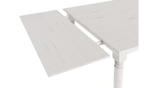 Pagarināšanas galda virsmas komplekts galdam Notio Living Nicoline, balts cena un informācija | Notio Living Mēbeļu furnitūra | 220.lv