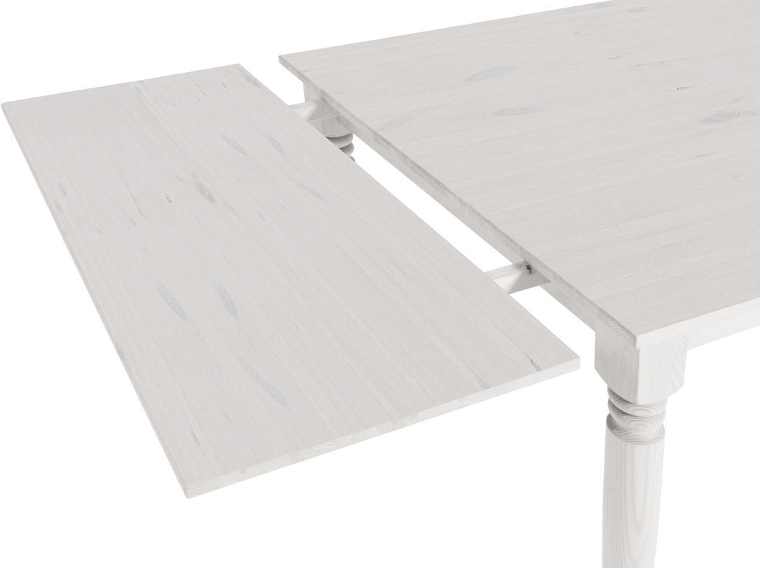 Pagarināšanas galda virsmas komplekts galdam Notio Living Nicoline, balts цена и информация | Virsmas galdiem | 220.lv