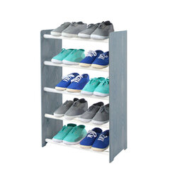 Полка для обуви RBS545, серая/белая цена и информация | Полки для обуви, банкетки | 220.lv
