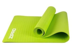 Коврик для йоги Zipro 183x61x0,6 см, зеленый цена и информация | Коврики для йоги, фитнеса | 220.lv