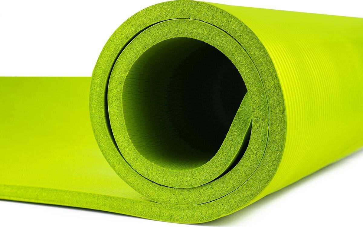 Sporta paklājs Zipro NBR 180x60x1,5 cm, zaļš cena un informācija | Vingrošanas paklāji | 220.lv