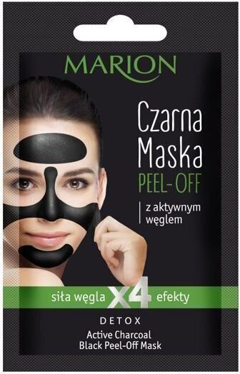 Aktivētās ogles sejas maska Marion Detox, 6g cena un informācija | Sejas maskas, acu maskas | 220.lv