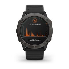 Garmin fenix® 6X Pro Solar Titanium Carbon Gray DLC/Black цена и информация | Смарт-часы (smartwatch) | 220.lv