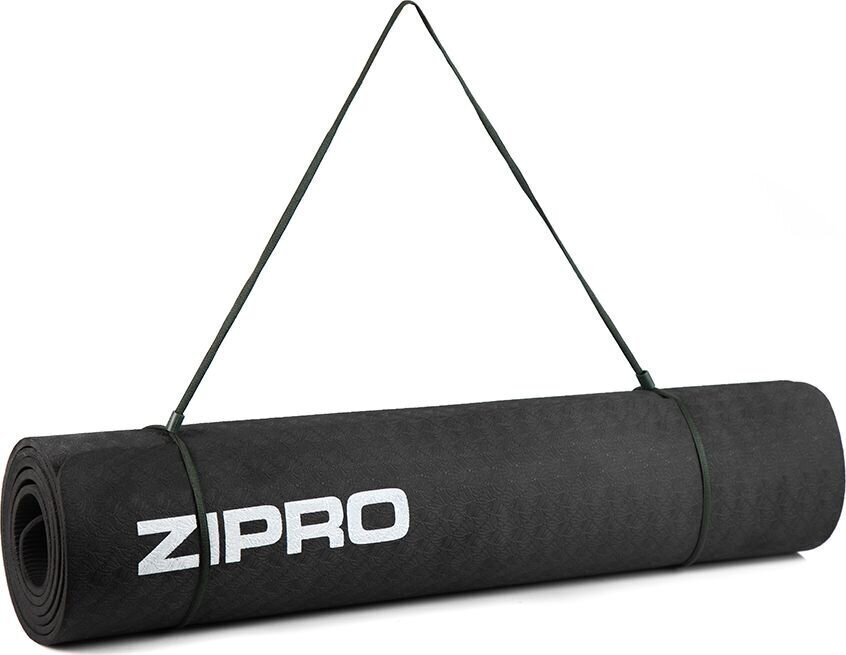 Sporta paklājs Zipro TPE 173x61x0,4 cm, melns цена и информация | Vingrošanas paklāji | 220.lv