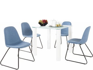 Комплект мебели для столовой Notio Living Dante 80/Colombo, синего цвета цена и информация | Комплекты мебели для столовой | 220.lv