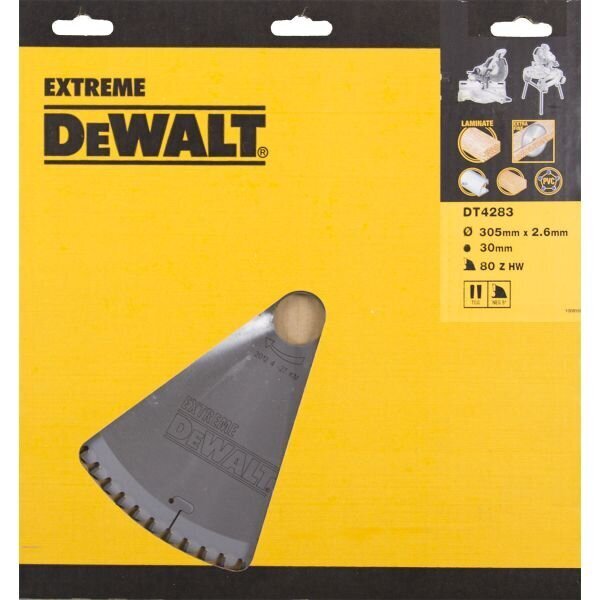 Griešanas disks Dewalt 305x30mm - DT4283 cena un informācija | Dārza tehnikas rezerves daļas | 220.lv