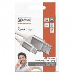 EMOS USB 2.0 A/M - C/M 1м цена и информация | Кабели для телефонов | 220.lv
