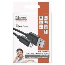 USB 2.0 A/M - micro B/M 0,2m cena un informācija | Savienotājkabeļi | 220.lv