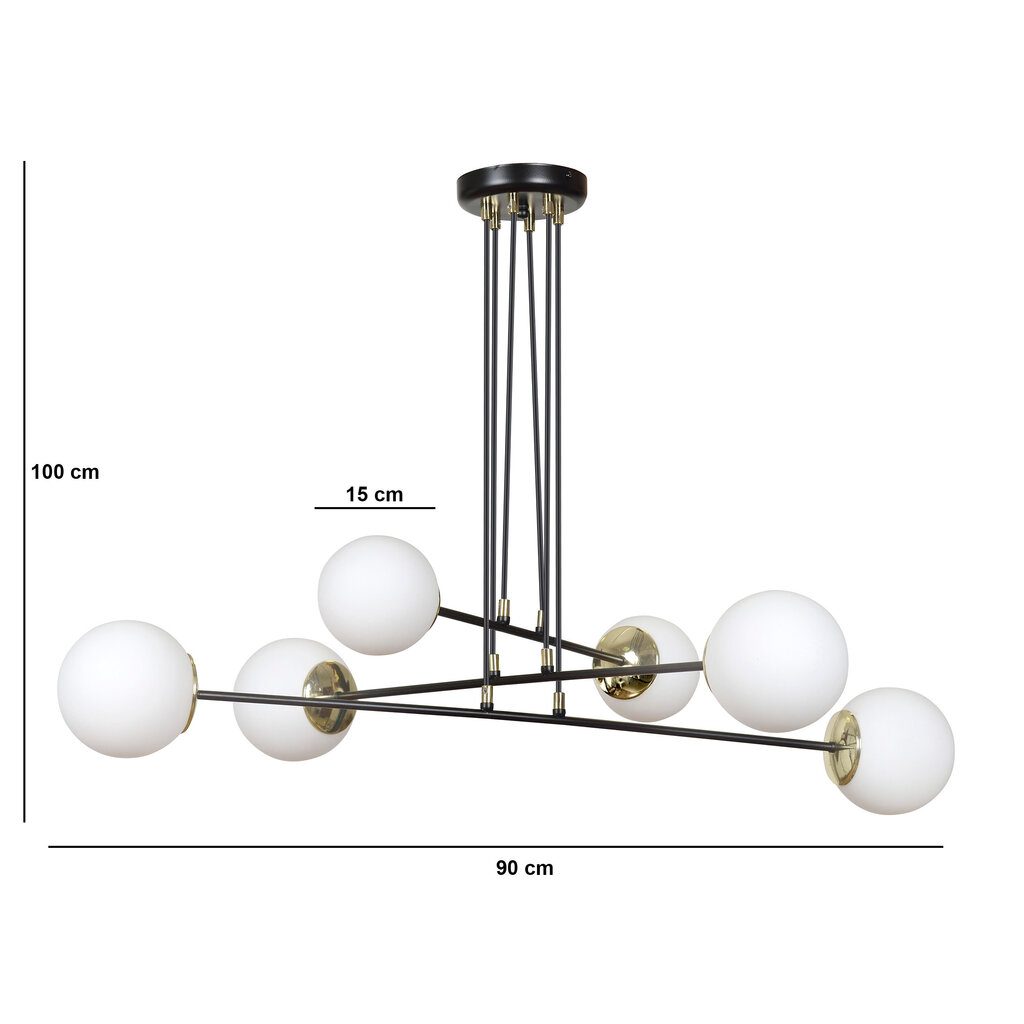 Emibig lampa Ognis 6 цена и информация | Lustras | 220.lv